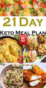 Keto Diet Weekly Meal Plan Pdf